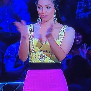 💗 Vintage Pink & Black Pencil Skirt Size 9/10 💗